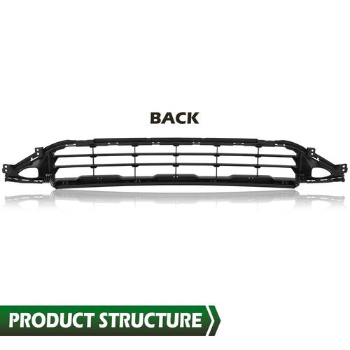Solid Spare Fit For 21-22 Nissan Rogue Front Bumper Lower Grille Grill Black 62254-6RR0A