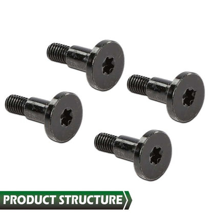 Solid Spare Fit For Ford F150 F250 F350 F450 Super Duty Tailgate Cover Cap Screws Bolts