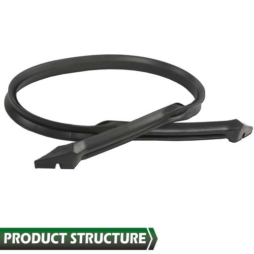 Solid Spare New Weather Strip Seal Full Weatherstrip Kit Fit For 84-89 Corvette C4 Coupe