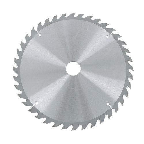 Solid Spare Heavy-Duty 10"×30mm×40T Carbide Saw Blade for Wood & Metal, Silver Finish