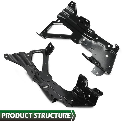 Solid Spare New Fit For 2016 2017 2018 Chevrolet Silverado 1500 Front Bumper Brackets Set
