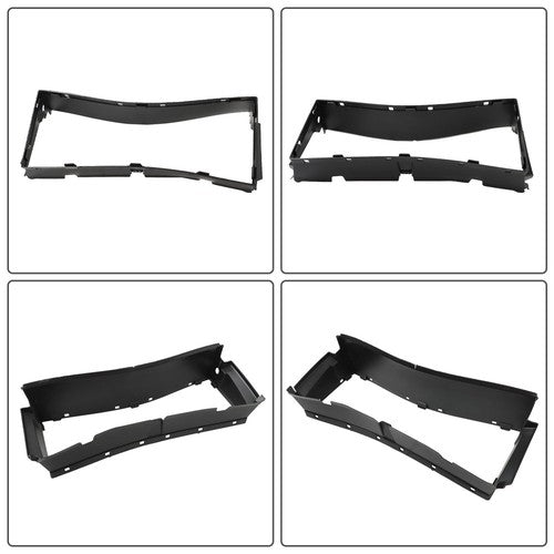 Solid Spare ML3Z-8475-A For 21-22 Ford F-150 Radiator Upper+Lower Grille Shutter W/O Motor