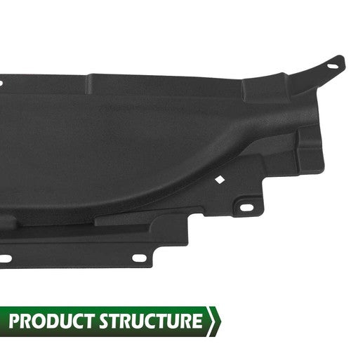Solid Spare Fit For 13-18 Ford Fusion Upper Radiator Support Cover Sight Shield Black