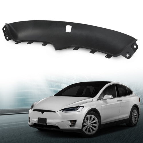 Solid Spare Fit For 2016-2020 Tesla Model X Front Bumper Upper Grille Insert Surround Cover