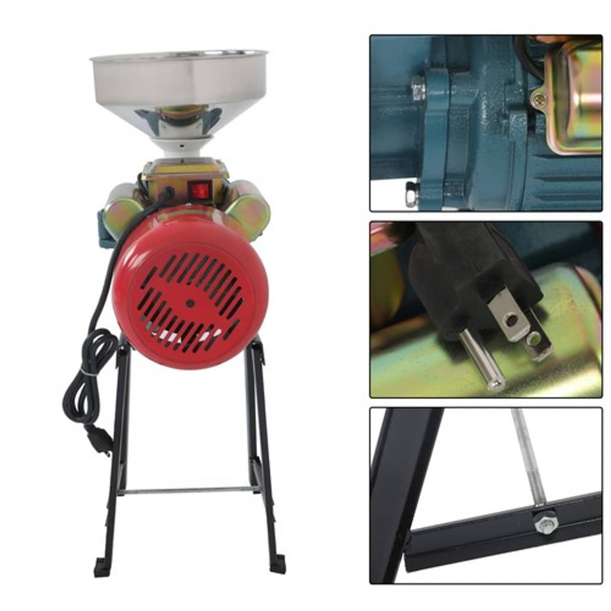 Solid Spare Electric Grinder Grain Mill Corn Wheat Feed Flour Cereal Grain Mills 3000W 110V