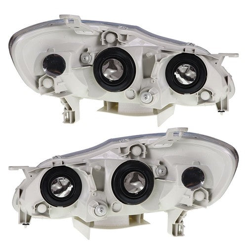 Solid Spare HeadLamps Headlights Fit For Toyota Corolla 2003-2008 Pair Left+Right Side