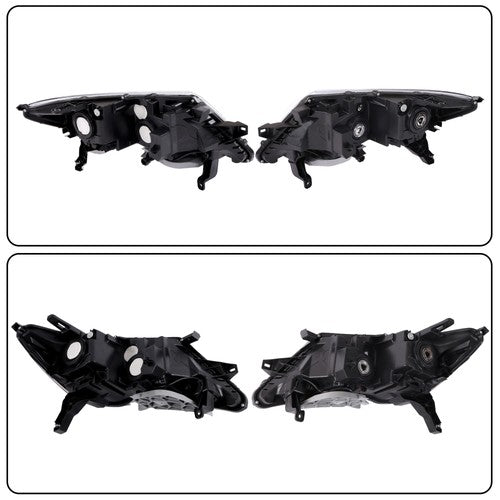 Solid Spare Headlights Assembly Set For Nissan Pathfinder 2017-2020 Halogen W/LED DRL Pair