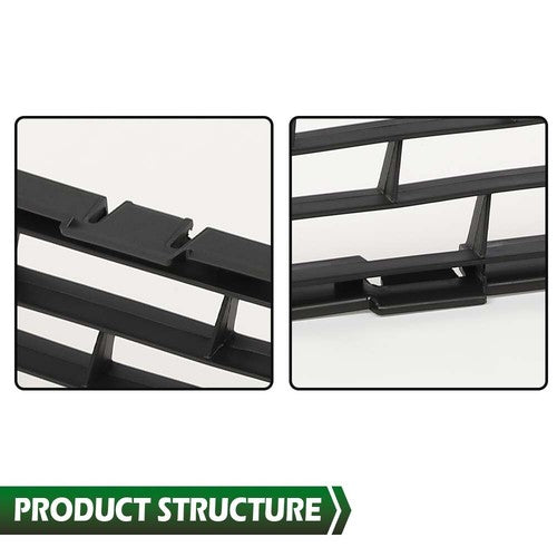 Solid Spare Fit For 2013-2015 Nissan Sentra Front Bumper Lower Grille Grill Cover Black