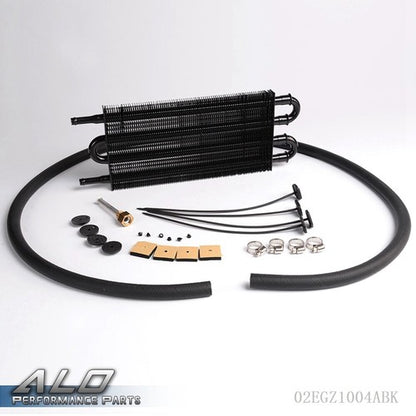 Solid Spare Aluminum 4 Row Universal Car Engine Oil Cooler Thermostat 12-3/4"X 5" X 3/4"