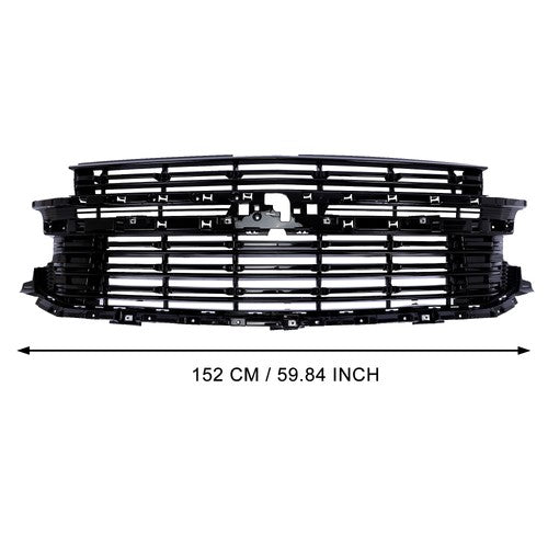 Black Front Bumper Grille For 2021-2024 Chevrolet Tahoe Suburban LT 84634392