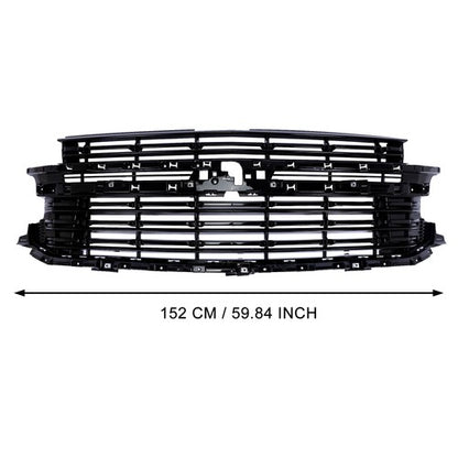 Black Front Bumper Grille For 2021-2024 Chevrolet Tahoe Suburban LT 84634392