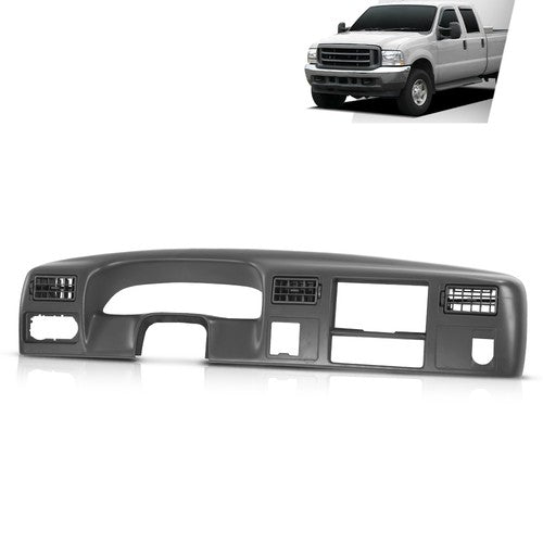 Solid Spare Fit For 99-04 Ford F250 F350 Dash Instrument Cluster Radio Trim Bezel Dark Gray