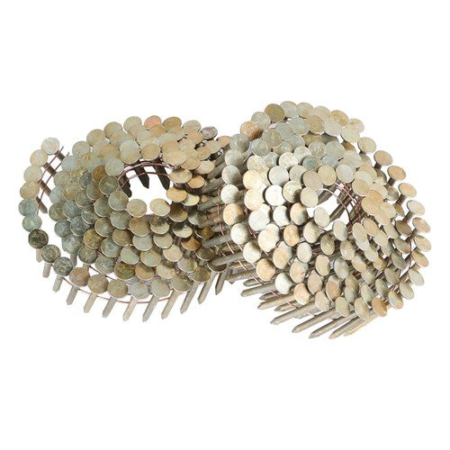 Solid Spare 7200Pcs 15 Degree Galvanized Coil Roofing Nail 3/8" Head Diameter 1-1/4" × 0.12"