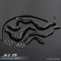 Solid Spare Fit For 2001-2005 Honda Civic D17 1.7L Silicone Radiator Hose+Clamps Kit Black