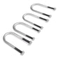 Solid Spare New Trailer U Bolt Kit For 2 Inch Axle Tube 6 Inch Long Set Of 4 Bare Metal