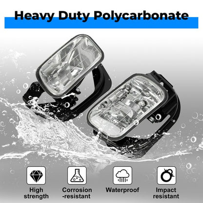 Solid Spare FOR 09-12 18 Dodge Ram 1500 2500 3500 Bumper Fog Lights Driving Lamps w/Bracket