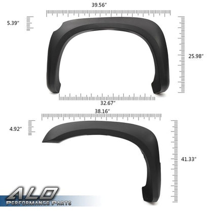 Solid Spare 4x Front Rear Fender Flares Wheel Cover Fit For 05-11 Dodge Dakota Factory Style
