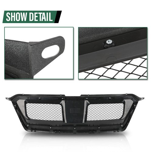 Solid Spare Fit For 12-14 Subaru Impreza & Crosstrek Sport Front Bumper Upper Mesh Grille