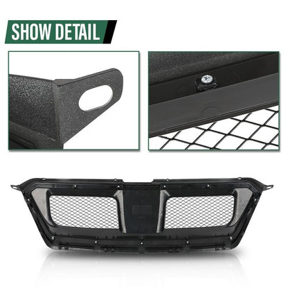 Solid Spare Fit For 12-14 Subaru Impreza & Crosstrek Sport Front Bumper Upper Mesh Grille