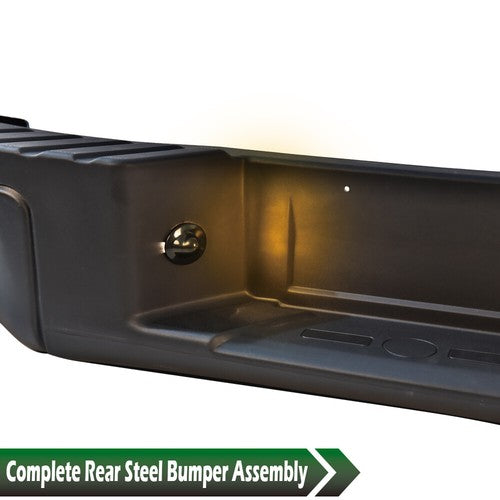 Solid Spare Black Fit For 2009-2014 Ford F-150 Pickup Rear Step Bumper Assembly FO1103160