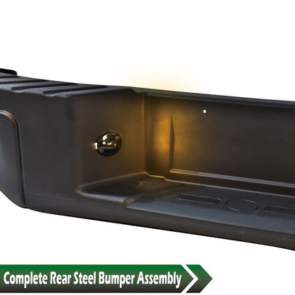 Solid Spare Black Fit For 2009-2014 Ford F-150 Pickup Rear Step Bumper Assembly FO1103160