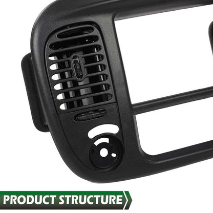 Solid Spare Fit For 1997-2003 Ford F150 Expedition Radio Climate Trim Bezel Dash Panel Black