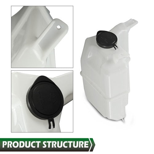 Solid Spare Fit For 16-20 Toyota Tacoma Washer Fluid Reservoir W/Cap & Pump 8531504100