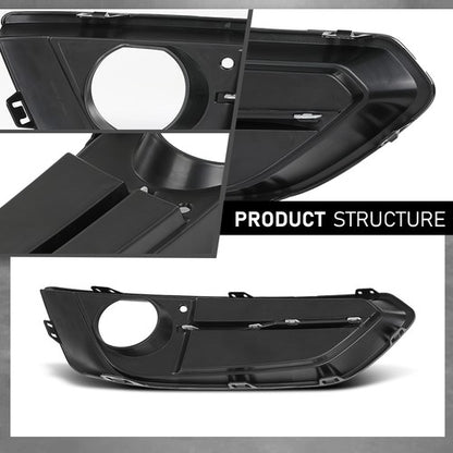 Solid Spare Fit For 14-21 BMW 228i 230i Front Bumper Fog Light Trim Cover Bezel Left Side