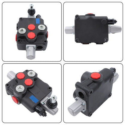 Solid Spare 32GPM 1Spool Hydraulic Directional Control Valve Open Double Acting