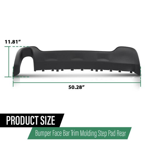 Solid Spare Rear Bumper Face Bar Trim Molding Step Pad For 14-2018 Jeep Cherokee 68210025AA