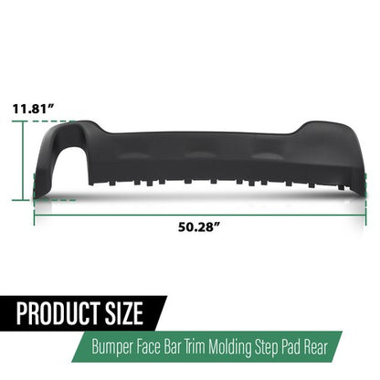 Solid Spare Rear Bumper Face Bar Trim Molding Step Pad For 14-2018 Jeep Cherokee 68210025AA