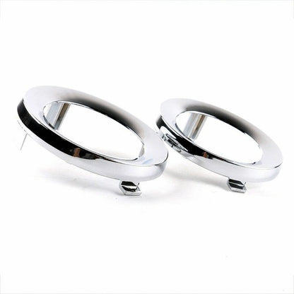 For 2009-2013 Subaru Forester Pair Front Chrome Fog Light Trim Fog Lamp Cover