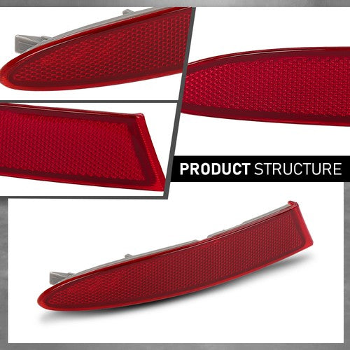 Solid Spare Rear Bumper Reflector Left Driver Side Red Fit For 2011-2017 BMW X3 BM1184104