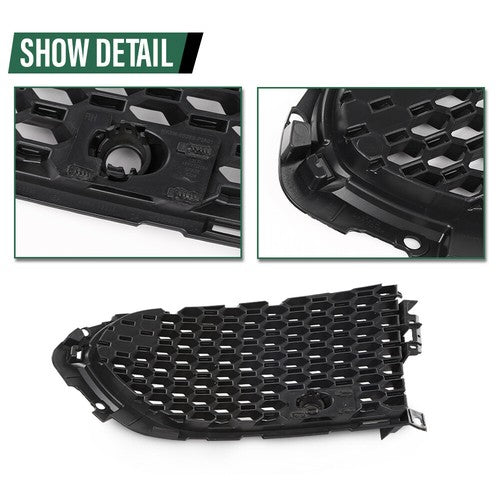 Solid Spare Fit For 17-20 Jaguar F-Pace Front Bumper Insert Fog Light Cover Right Side