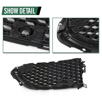 Solid Spare Fit For 17-20 Jaguar F-Pace Front Bumper Insert Fog Light Cover Right Side