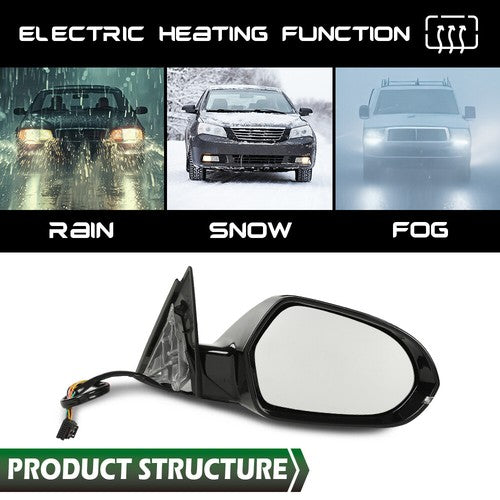 Solid Spare Side Mirror Fit For 2012-2018 Audi A6, A6 Quattro, S6 Passenger Right Side RH