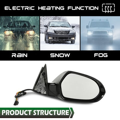 Solid Spare Side Mirror Fit For 2012-2018 Audi A6, A6 Quattro, S6 Passenger Right Side RH