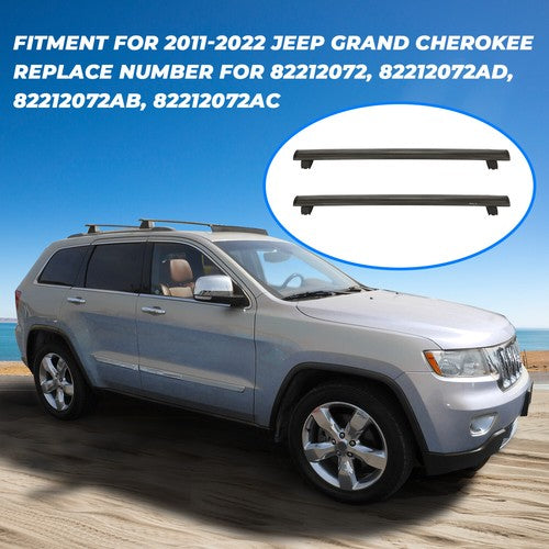 Solid Spare For Jeep Grand Cherokee 2011-2022 Cross Bar Roof Rack Side Rail Luggage Carrier