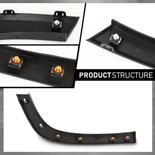 Solid Spare Rear Right Fender Flare Wheel Molding Rear Section Fit For 19-23 Jeep Cherokee