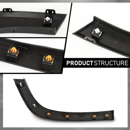 Solid Spare Rear Right Fender Flare Wheel Molding Rear Section Fit For 19-23 Jeep Cherokee