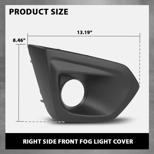 Solid Spare Fog Light Bezel Lamp Cover Fit For 2012 2013 2014 Subaru Impreza Right Side