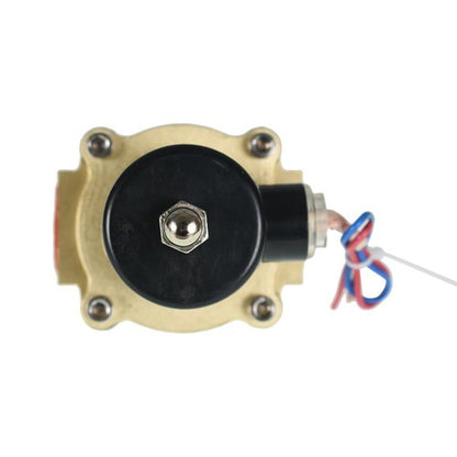 Solid Spare AC 110V 120V Volt NC 1" NPT Electric Solenoid Valve Brass Water Air Gas