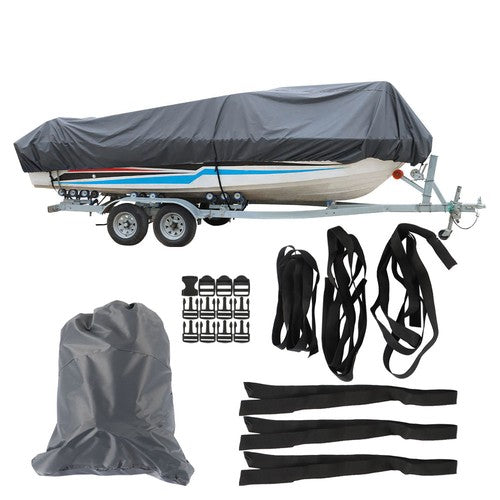 Solid Spare Boat Cover 14-16ft 3 Layers Heavy Duty Fabric W/Cotton Lining Waterproof 90"