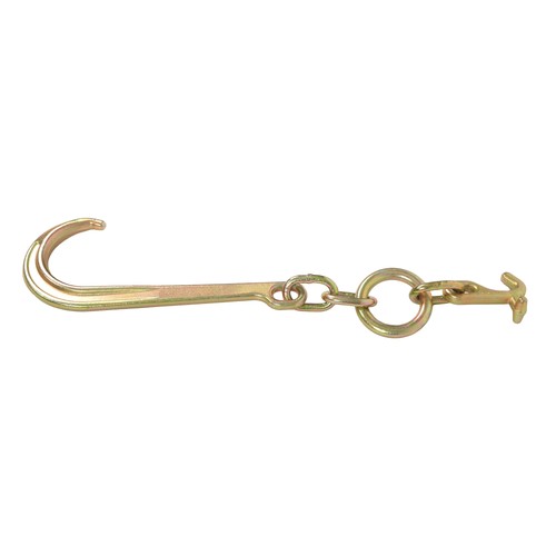 Solid Spare 1 Pack 5400lbs G70 15" J Hook w/ TJ Hooks for Towing Wrecker Roll Back Truck
