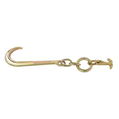 Solid Spare 1 Pack 5400lbs G70 15" J Hook w/ TJ Hooks for Towing Wrecker Roll Back Truck