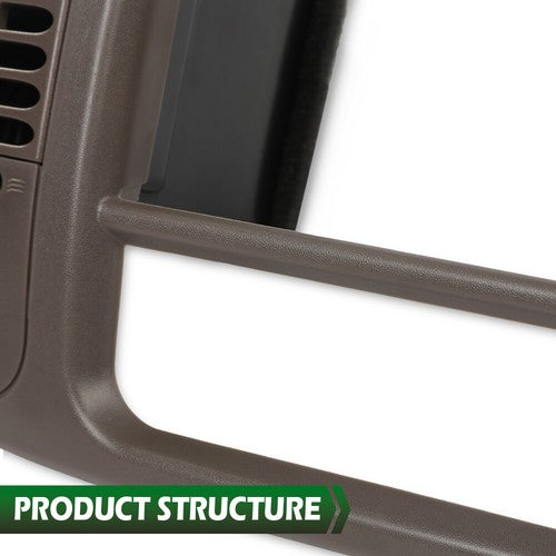 Solid Spare Fit For 97-03 Ford F-150 Expedition Dash Pad Dashboard & Dash Radio Bezel Brown