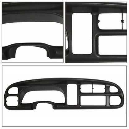Solid Spare Black Dash Bezel Dashboard Cover For 98-2001 Ram 1500 & 1998-2002 Ram 2500 3500