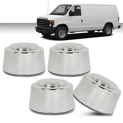 Solid Spare 4X 16 Inch Wheel Center Hub Caps Rim Nut Covers Fit For Ford Truck 8 Lug