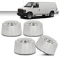 Solid Spare 4X 16 Inch Wheel Center Hub Caps Rim Nut Covers Fit For Ford Truck 8 Lug