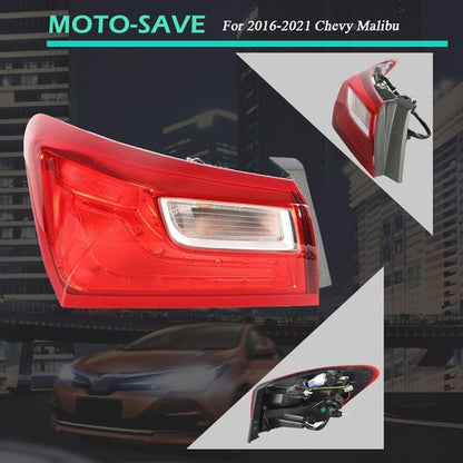 Solid Spare Outer Tail Light Lamp GM2804122 Driver Left Side Fit For 2016-2021 Chevy Malibu